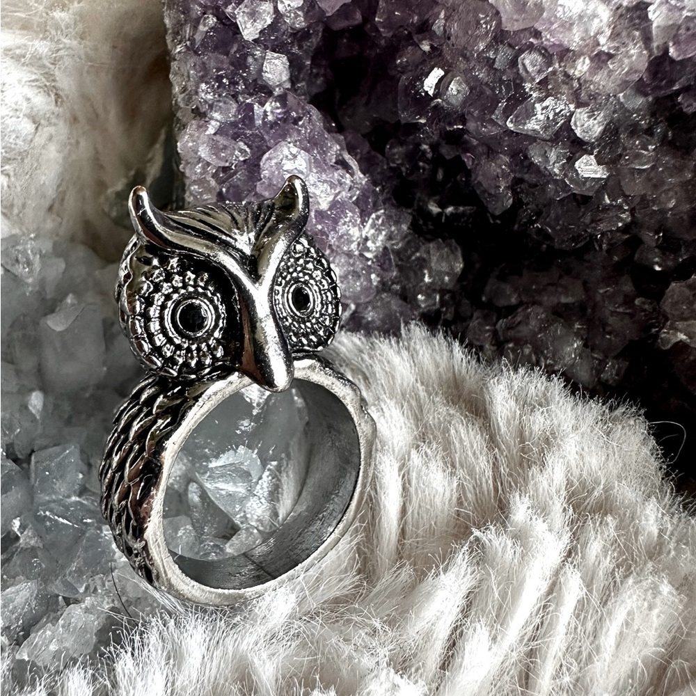 Owl Statement Ring nwot. ( Quality Stainless Steel ) ( Size 7 )